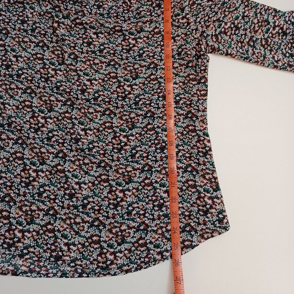 Women's Ann Taylor Lightweight Floral Print Long Sleeve Size Large - Picture 4 of 10